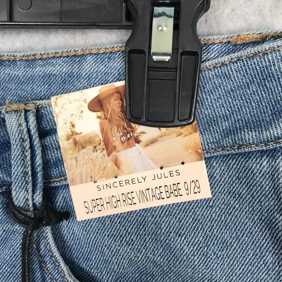 Sincerely Jules Shorts Size 9 29 Jeans Cut Off Super High Rise Vintage Babe Boho - Picture 4 of 10